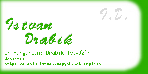 istvan drabik business card